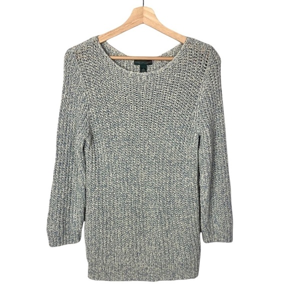 Ralph Lauren Lauren Jeans Company Blue Knit Pullover Sweater L - Picture 1 of 7